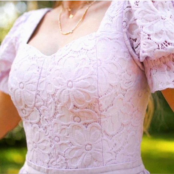 NWT Ivy City Co Lilac Lace Ballerina Dress - Picture 4 of 12